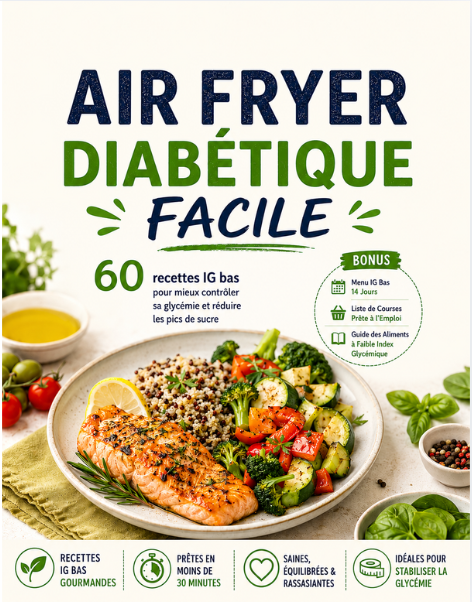 Couverture du livre Air Fryer Diabétique Facile